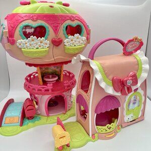 *READ My Little Pony Ponyville Balloon House & Fancy Fashions Purse Playset BNDL